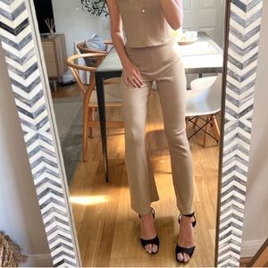 Reformation Agalia Pant Medium Tan Swirl Textured